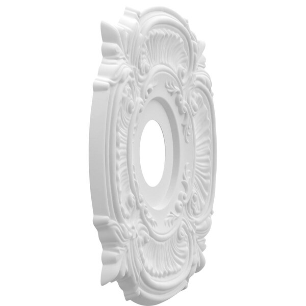 Attica Thermoformed PVC Ceiling Medallion (Fits Canopies Up To 5 5/8), 16OD X 3 1/2ID X 1P